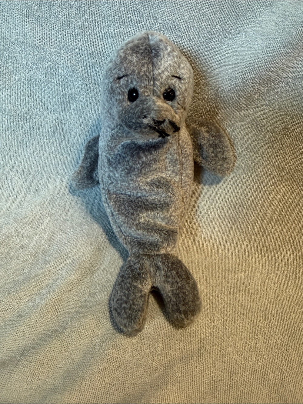 Ty Beanie Buddies Beanie Babies Slippery Gray Seal Plush 1999 Vintage
